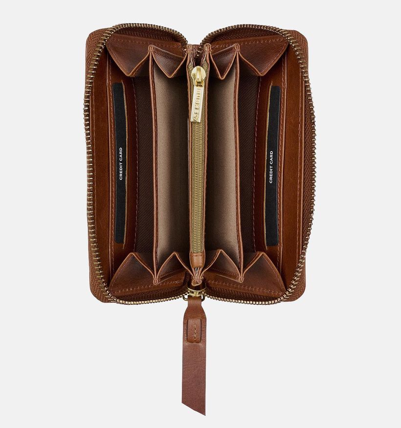 Burkely Fine Florence Porte-monnaie zipp&eacute; en Marron pour femmes (372507)