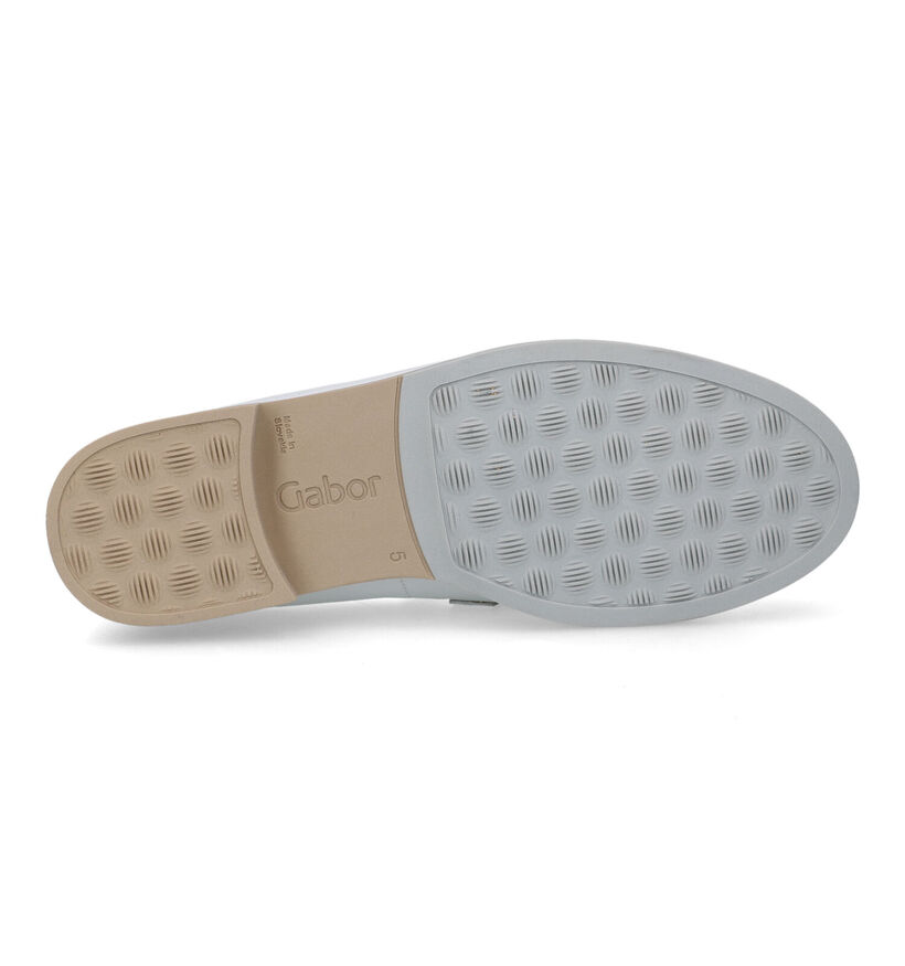 Gabor OptiFit Mocassins en Blanc pour femmes (323250) - pour semelles orthopédiques