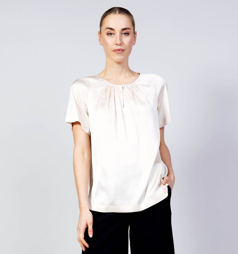 comma Blouse en Beige pour femmes (372183)