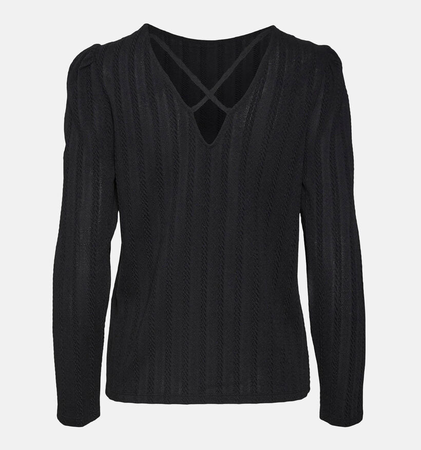 Vero Moda Geleste T-shirt avec manches longues en Noir pour femmes (335315)