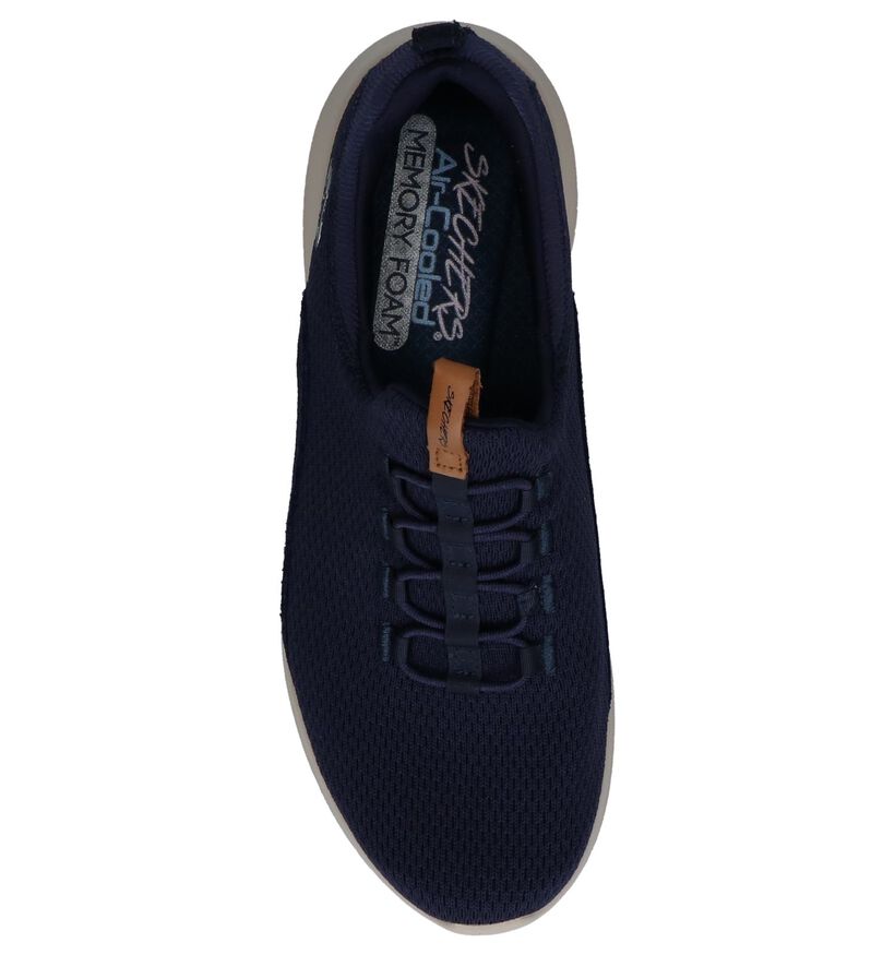 Skechers Ultra Flex Donker Blauwe Sneakers in stof (224266)