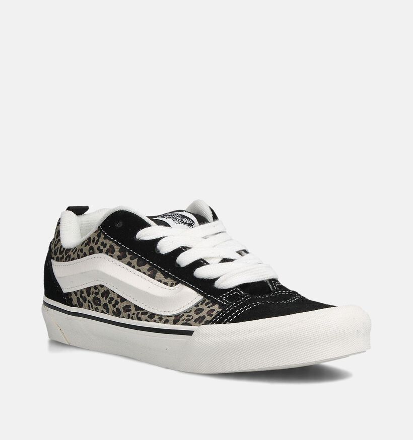Vans Knu Skool Baskets sportives en Noir/Leopard pour femmes (360208)
