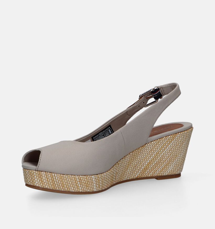 Tommy Hilfiger Iconic Elba Sling Back Wedge Sandales en Bleu pour femmes (336400)