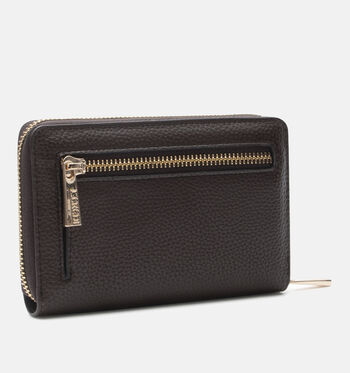 L.Credi Portemonnees Zwart/Beige/Bruin