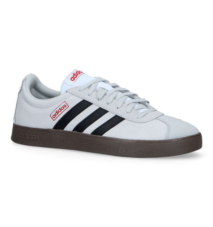 adidas VL Court 2.0 Baskets en Gris pour hommes (324923) - pour semelles orthopédiques