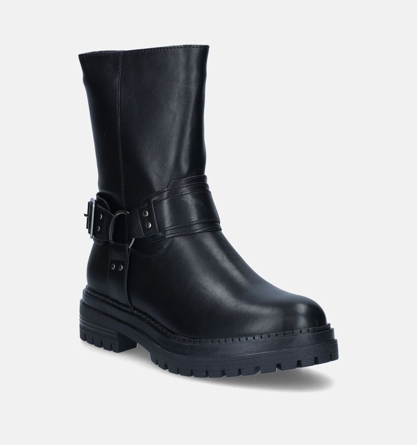 Posh by Poelman Zwarte Bikerboots voor dames (345499)