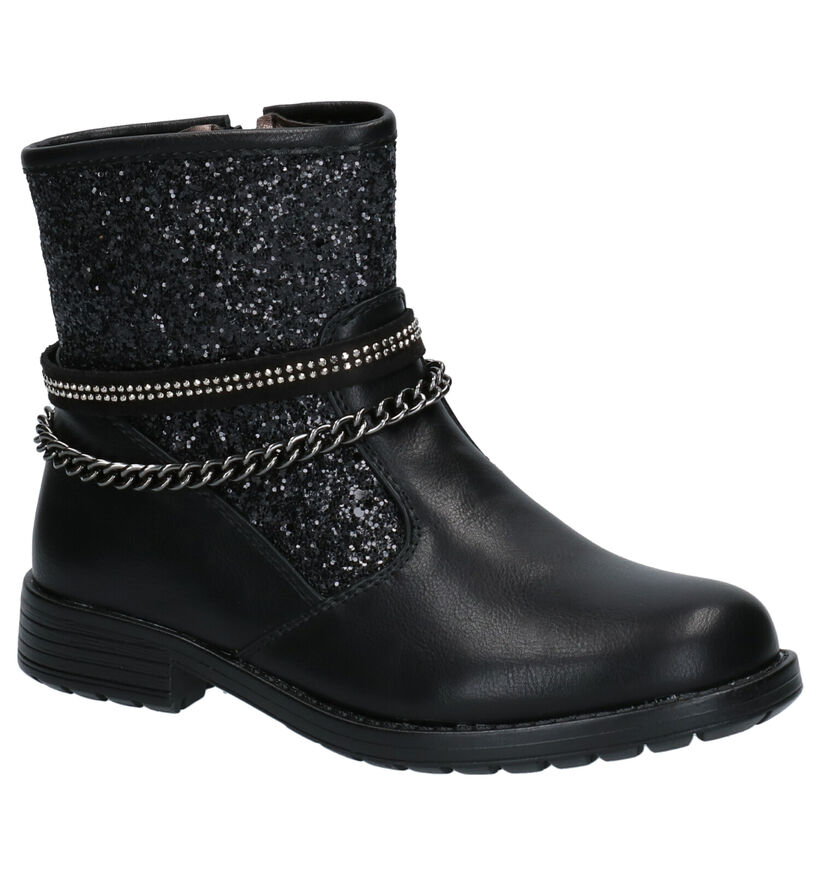 Asso Bottes basses en Noir en simili cuir (254995)