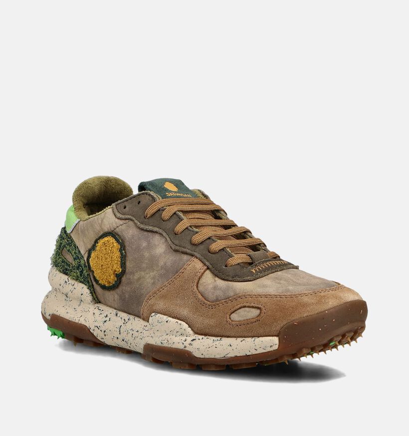 Satorisan Chaussures plates en Vert kaki pour hommes (361962) - pour semelles orthopédiques