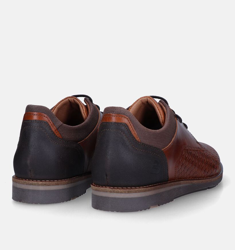Bullboxer Cognac Veterschoenen voor heren (332271) - geschikt voor steunzolen
