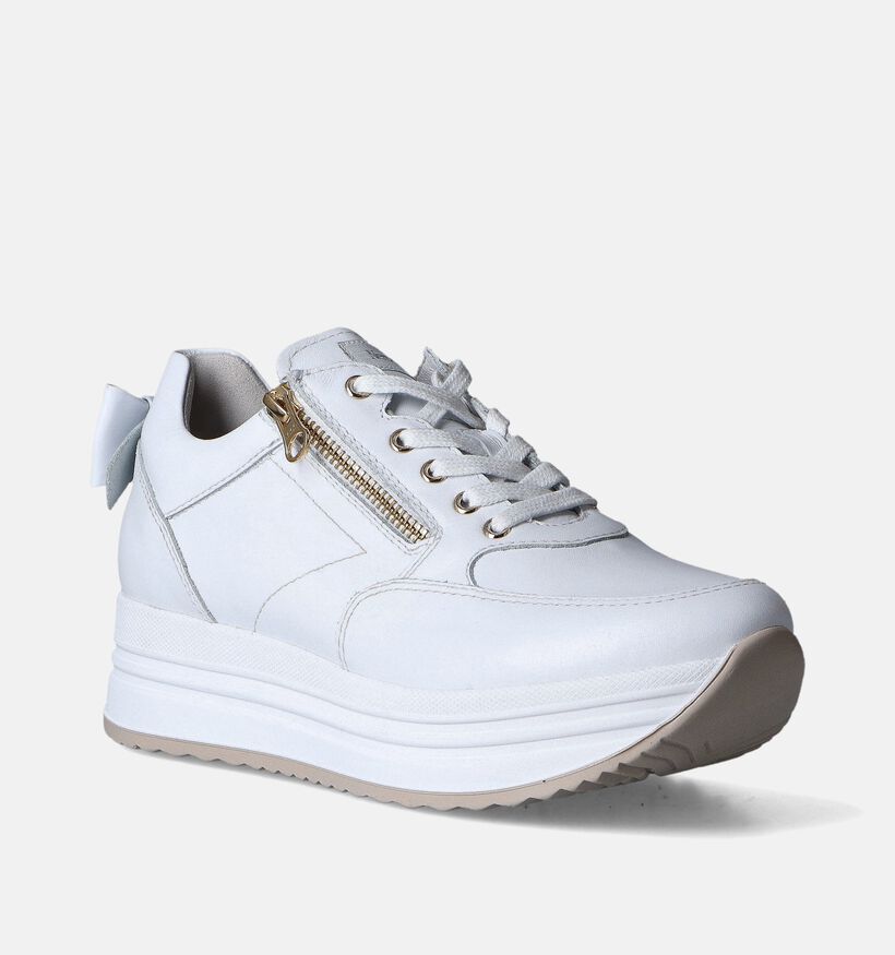 NeroGiardini Witte Platform sneakers voor dames (351908) - geschikt voor steunzolen