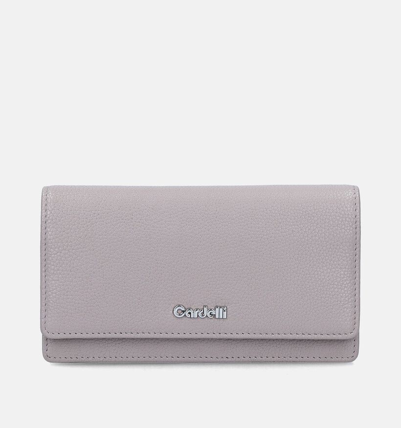 Euro-Leather Porte-monnaies zippé en Beige pour femmes (365197)