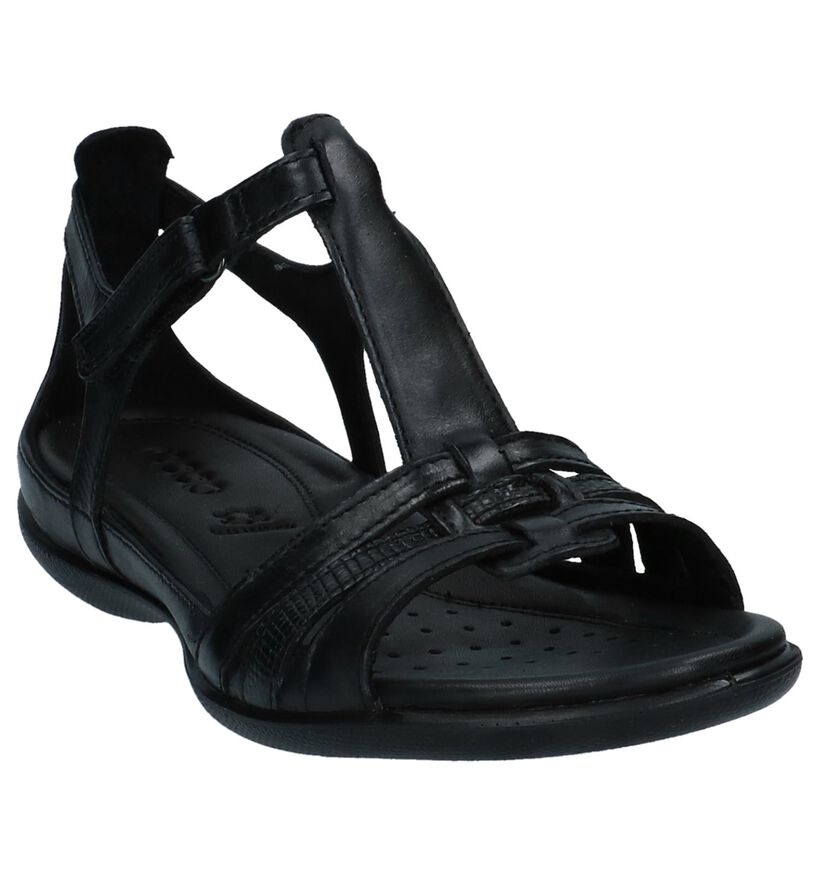 ECCO Flash Zwarte Sandalen in leer (287286)