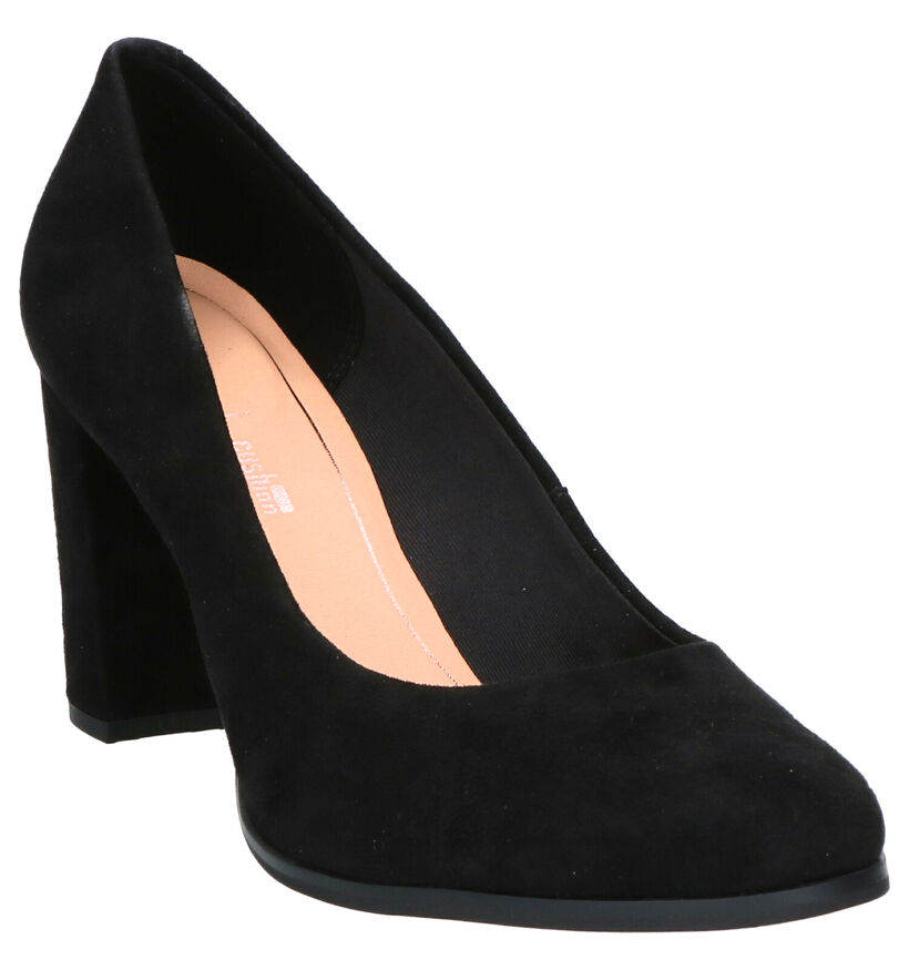 Clarks Kaylin Cara Zwarte Pumps in daim (256175)