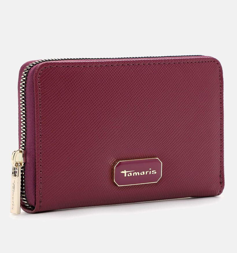 Tamaris Anja Porte-monnaie zippé en Bordeaux pour femmes (348156)