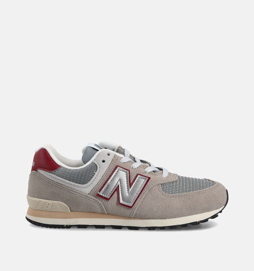 New Balance Baskets basses en Gris New Balance Baskets basses en Gris pour filles, garçons (358674) - pour semelles orthopédiques