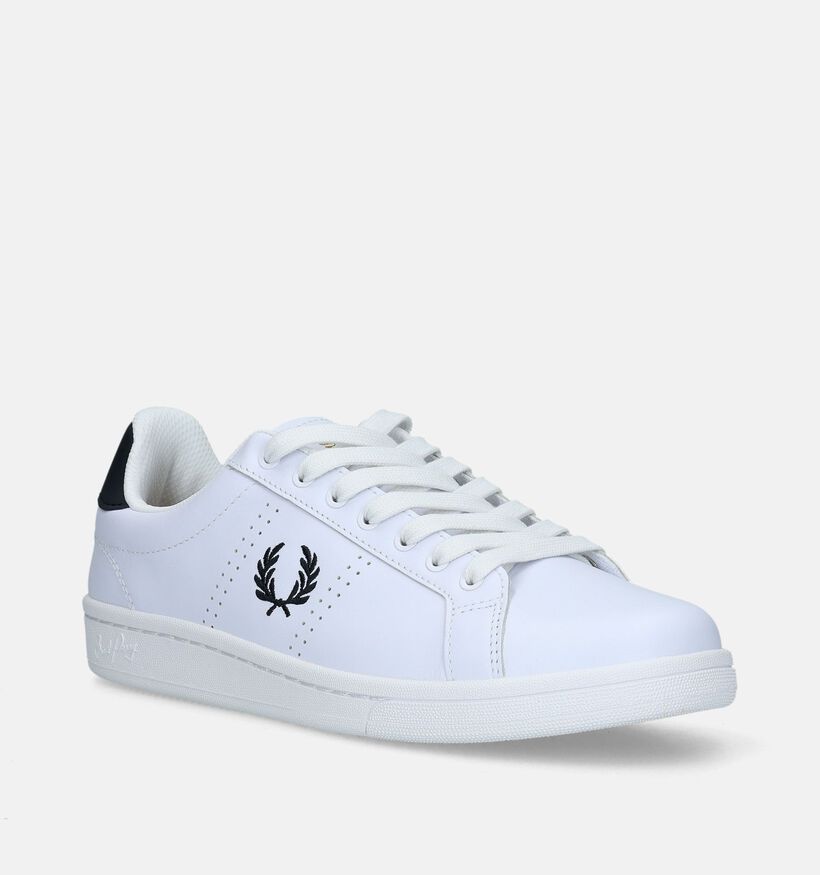 Fred Perry B721 Witte Veterschoenen voor heren (336281) - geschikt voor steunzolen