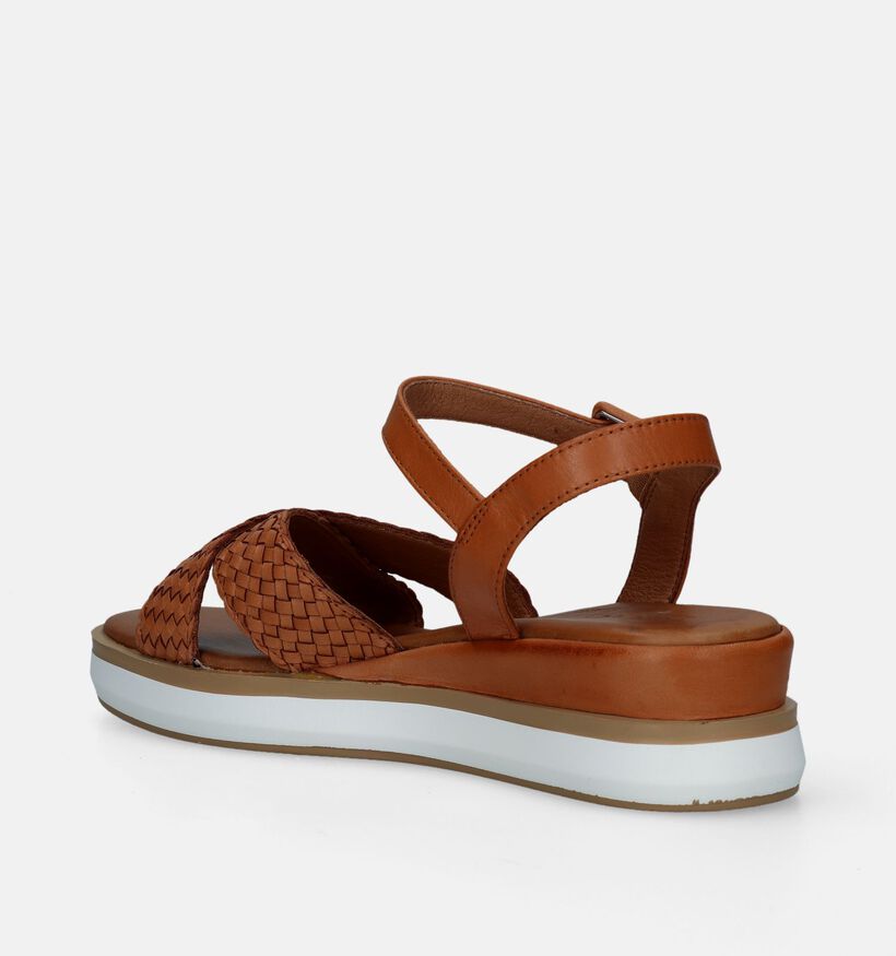 Inuovo Sandales compensées en Cognac pour femmes (341528)