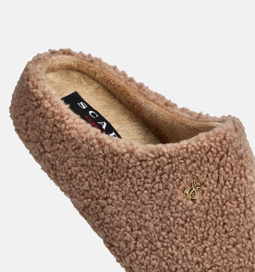 Scapa Pantoufles ouvertes en Marron pour femmes (364020) - pour semelles orthopédiques