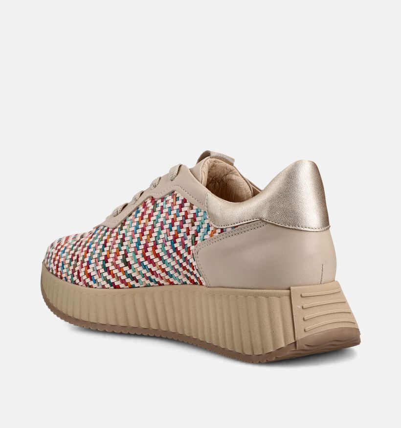 Softwaves Raffia Beige Veterschoenen voor dames (373385) - geschikt voor steunzolen