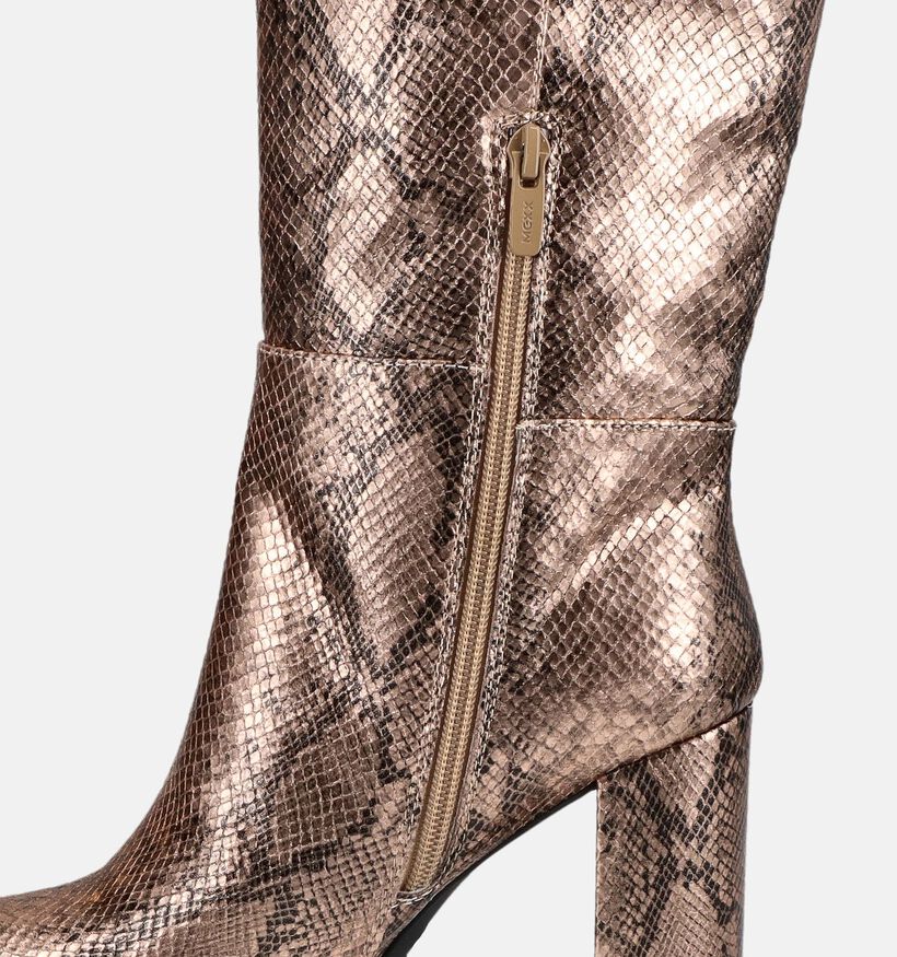 Mexx Krystal Indy Gouden Lange Laarzen met Hoge Hak voor dames (378554)