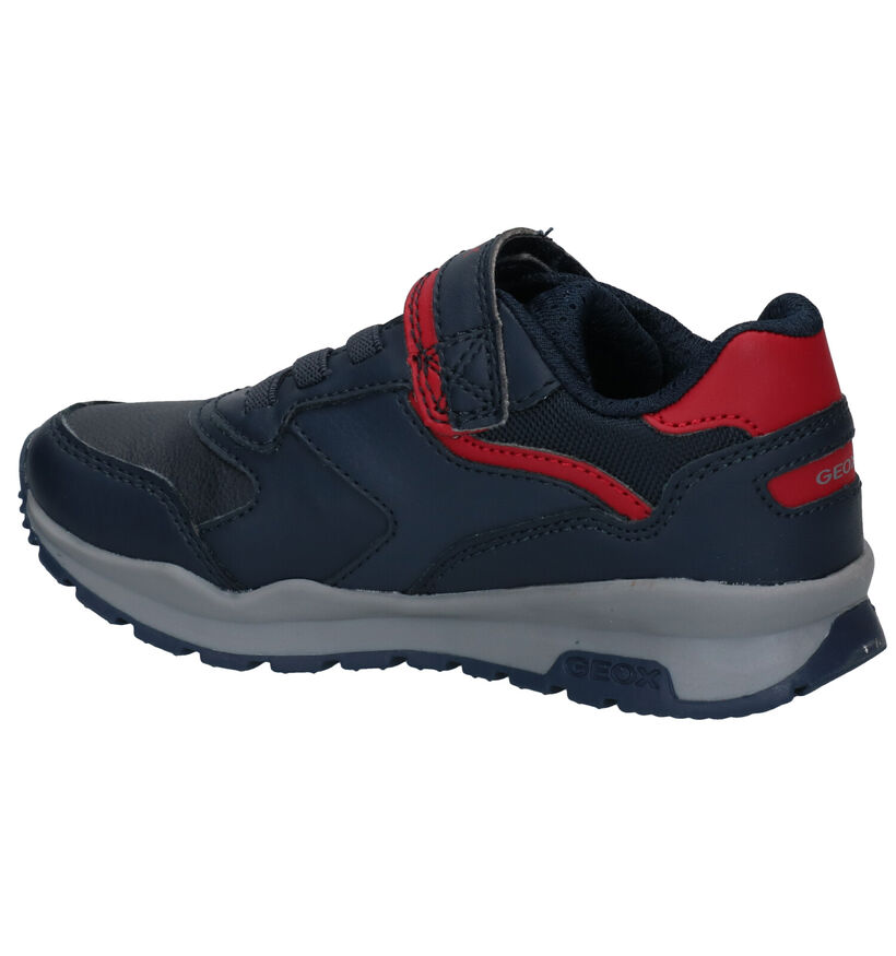 Geox Baskets basses en Bleu foncé en simili cuir (294089)