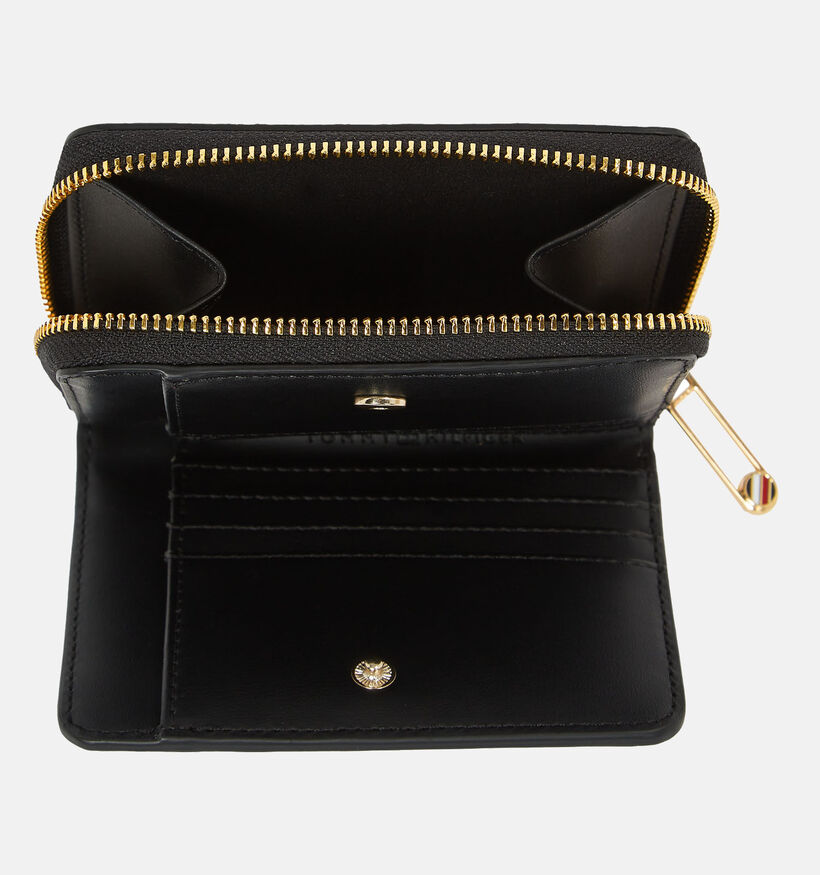 Tommy Hilfiger Soft Logotape Porte-monnaie zippé en Noir pour femmes (349987)