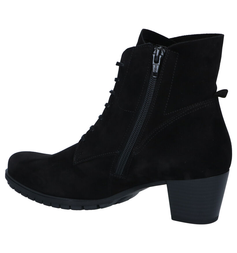 Gabor Bottillons en Noir en nubuck (297478)