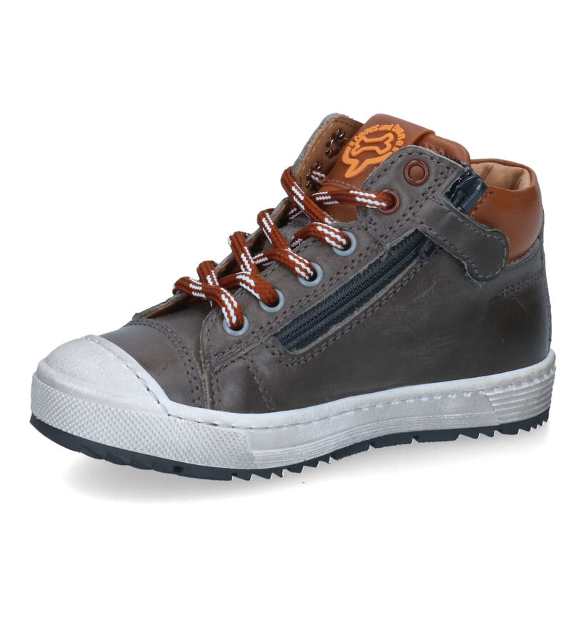 STONES and BONES Baset Chaussures hautes en Brun pour garçons (313875) - pour semelles orthopédiques