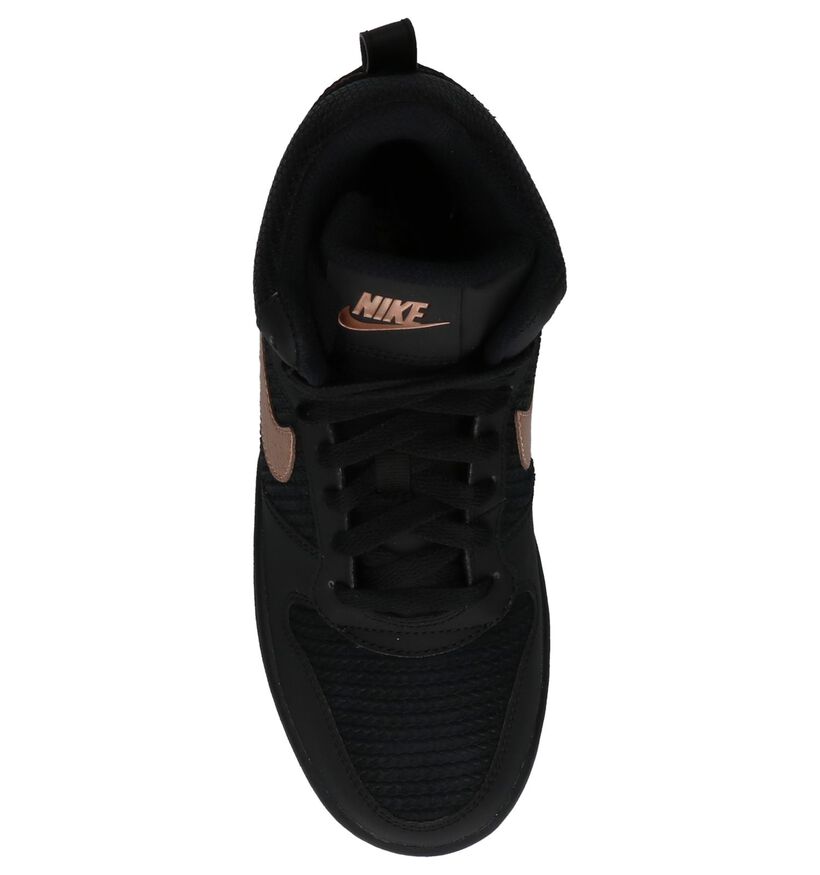 Zwarte Nike Court Borough Hoge Sportieve Sneakers, , pdp