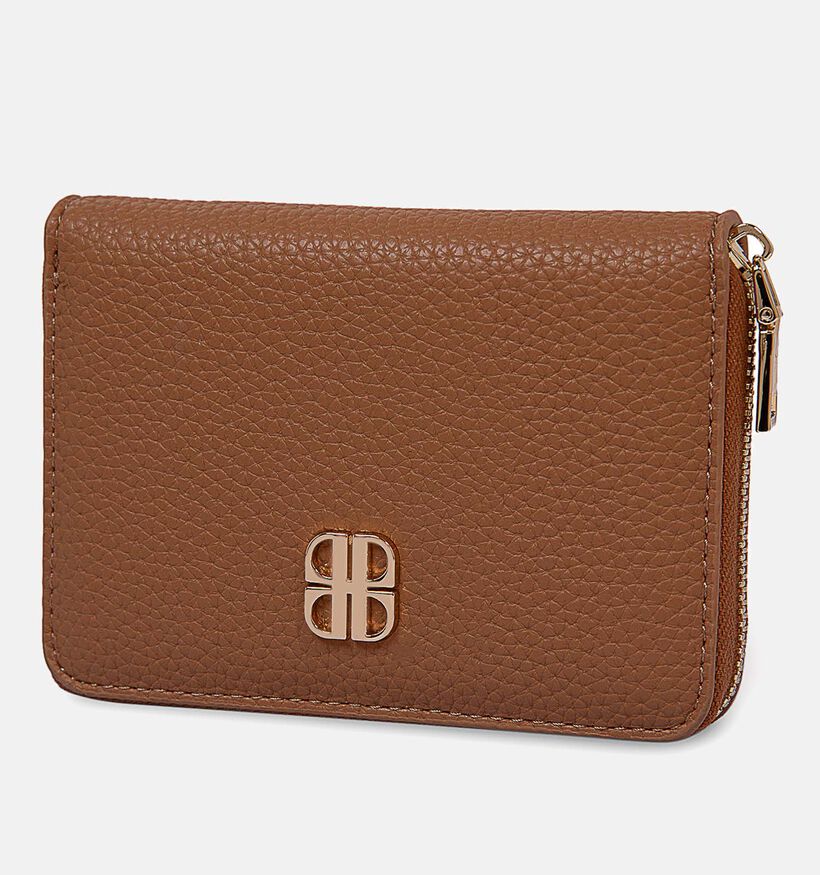 Laurent David Estee Porte-monnaie zippé en Cognac pour femmes (357978)