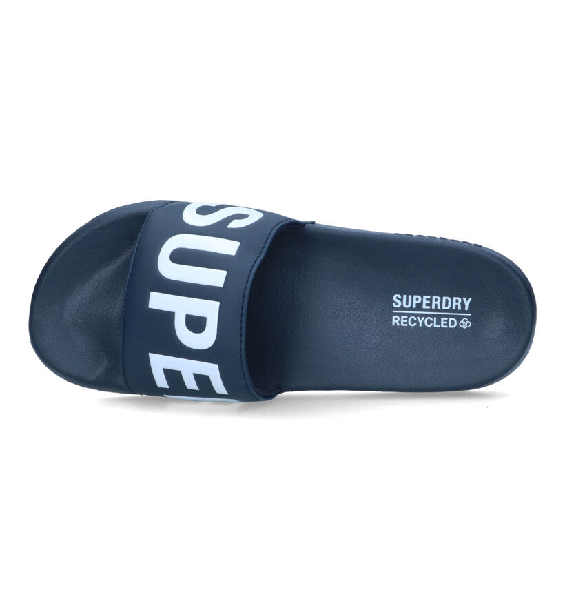 Superdry Code Core Claquettes de piscines en Bleu pour hommes (322144)