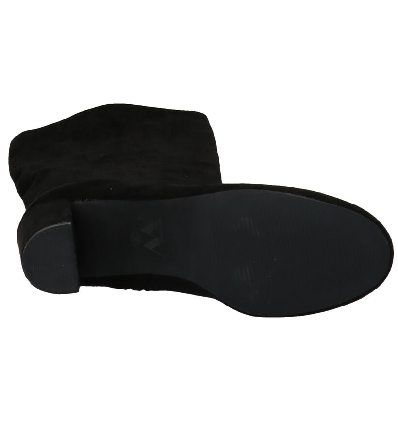 Vanessa Wu Bottes hautes en Noir en textile (292602)