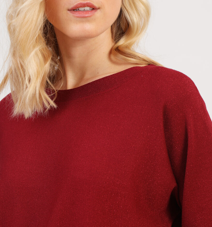 comma Pull basic en Bordeaux pour femmes (350026)
