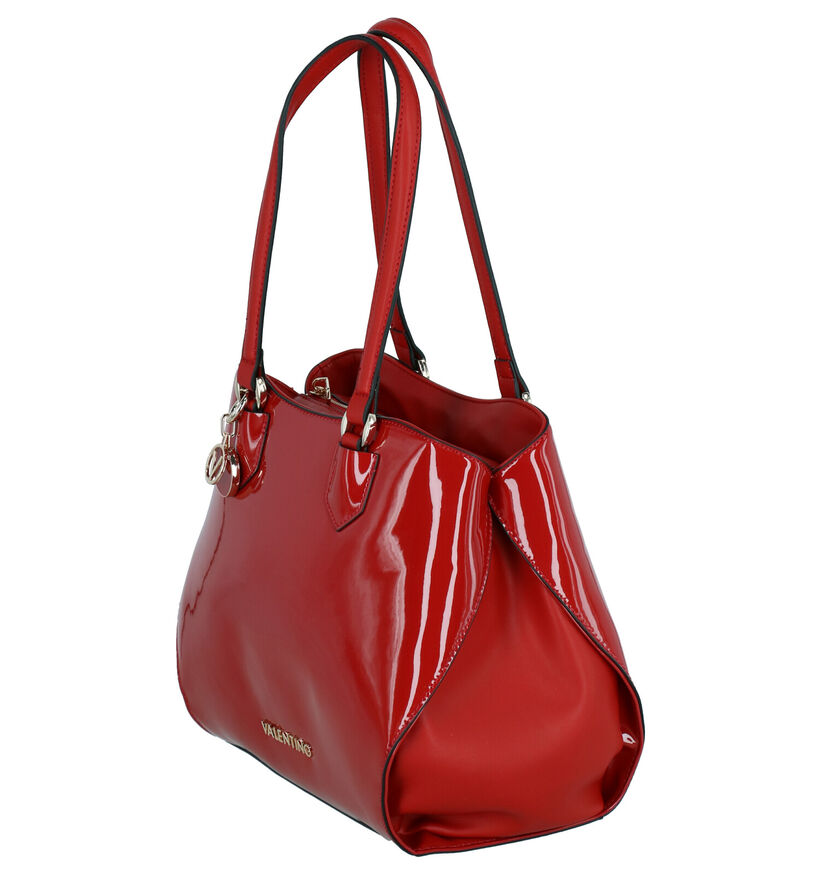 Valentino Handbags Pascal Sac à bandouliére en Rouge en cuir verni (259228)