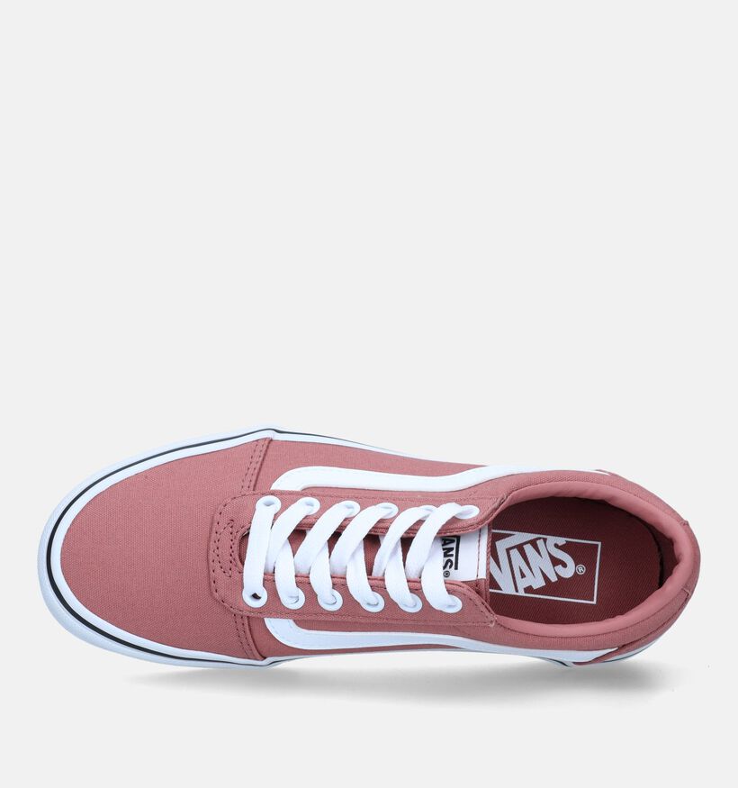 Vans Ward Baskets de skate en Rose pour femmes (327993)