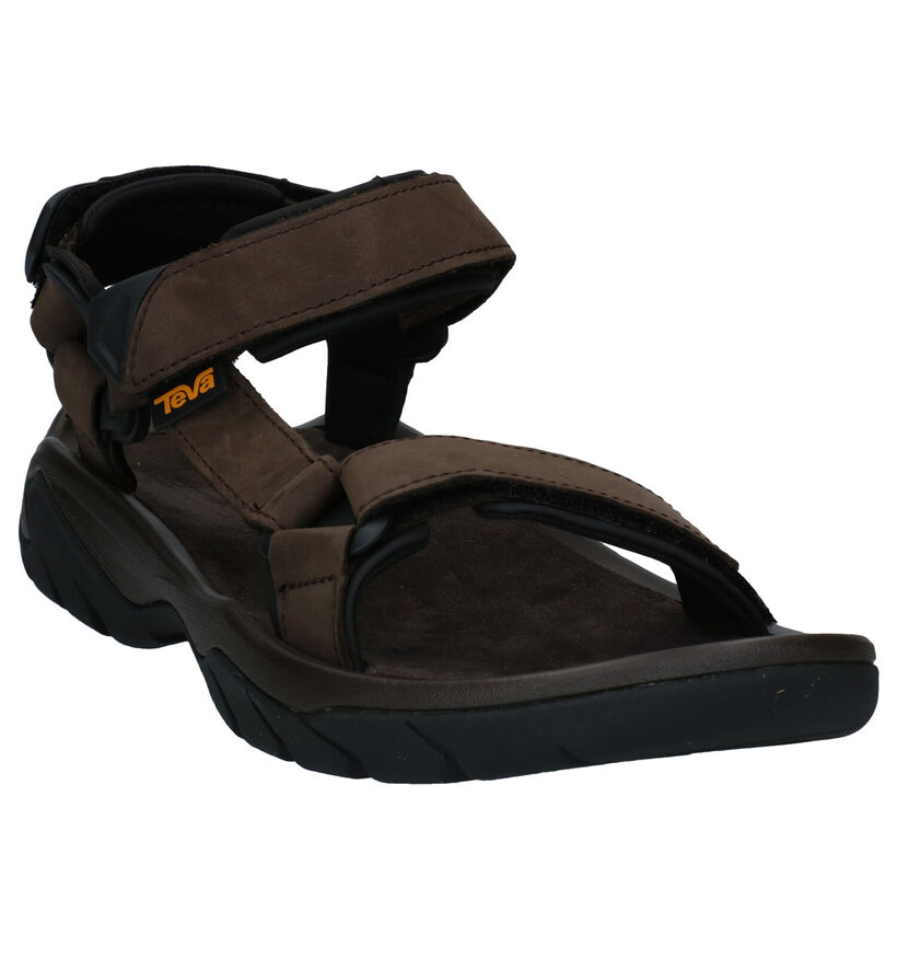 Teva Terra Sandales en Camel en nubuck (321947)