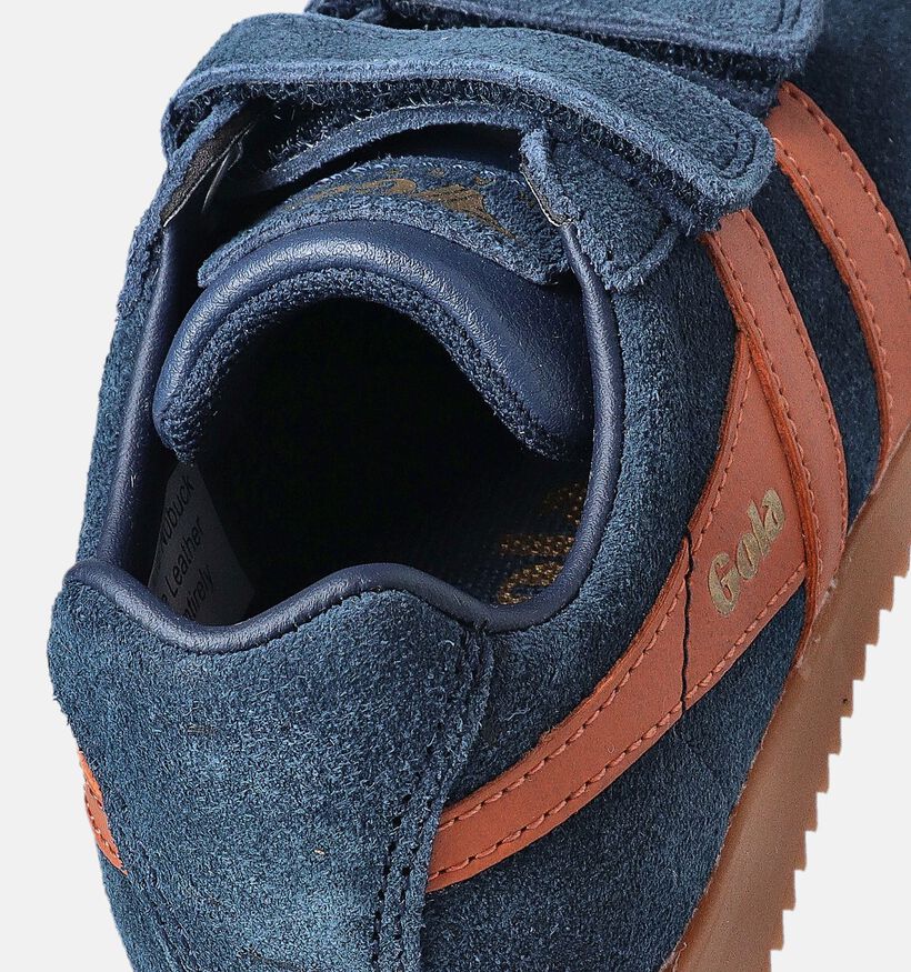 Gola Harrier Strap Chaussures à scratch en Bleu pour garçons (365536)
