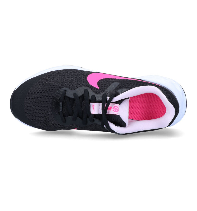 Nike Revolution 6 GS Baskets en Noir pour filles (325358)