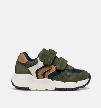 Geox Respira Low Sneakers Geel/Blauw/Groen