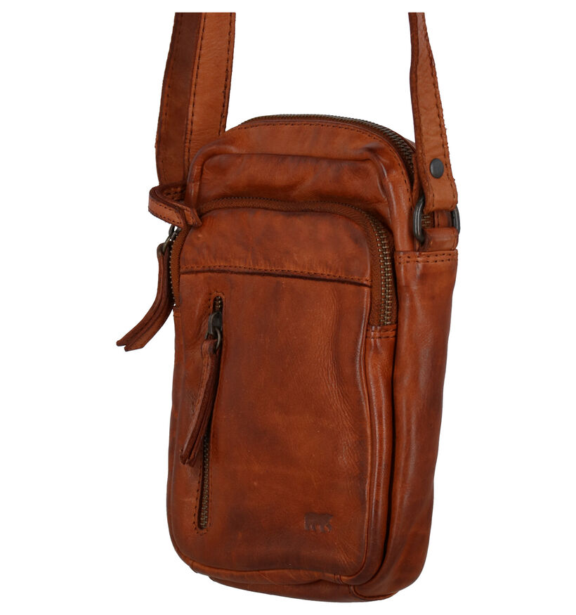 Bear Design Sac à bandoulière en Brun pour hommes (358892)