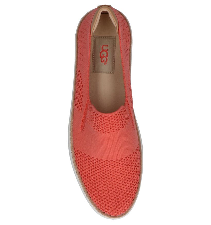 UGG Chaussures slip-on en Rose saumon en cuir (210293)
