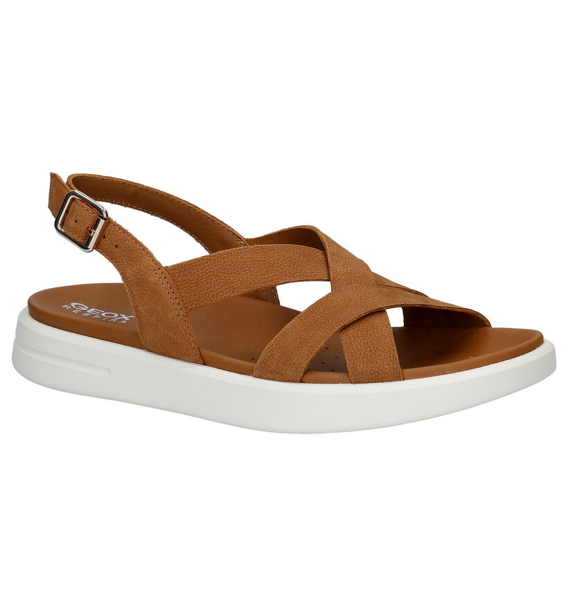 Geox Cognac Sandalen in nubuck (285587)