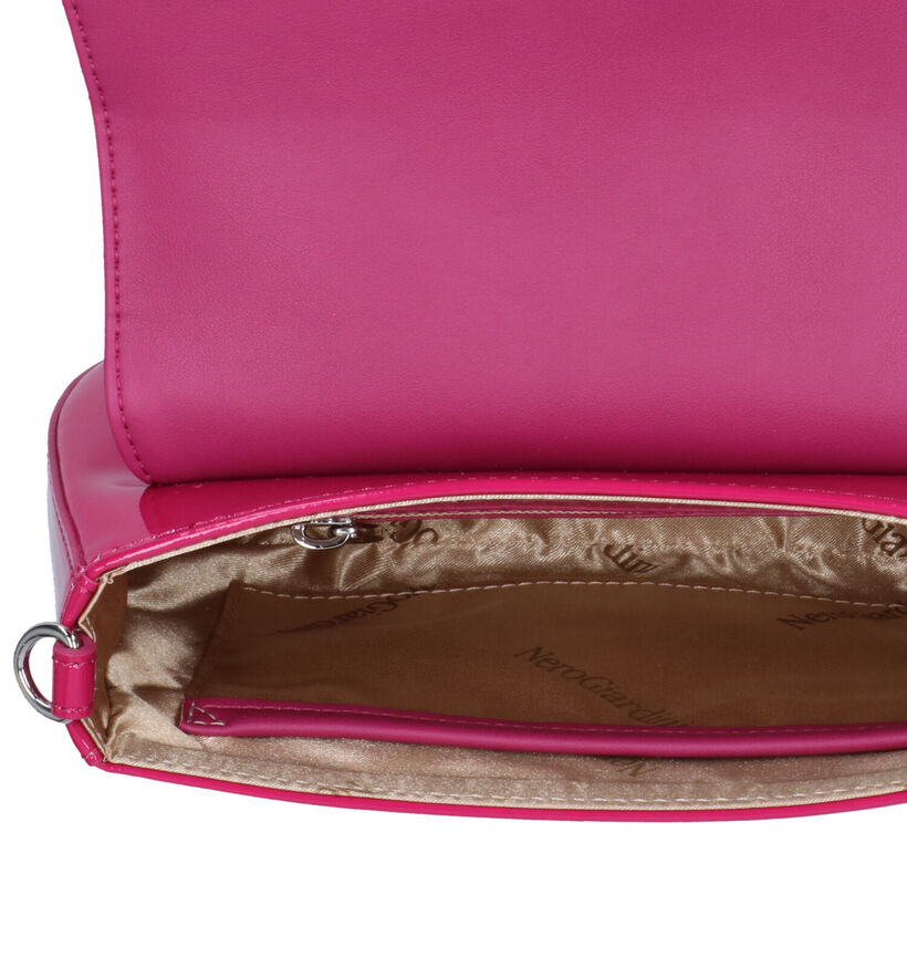 NeroGiardini Sac porté croisé en Fuchsia en verni (325394)