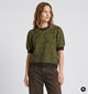 Pieces Ada Groene/Zwarte Trui voor dames (382089)