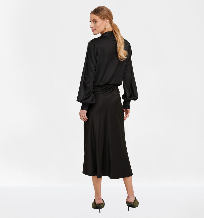 NA-KD Jupe en Satin en Noir (283951)