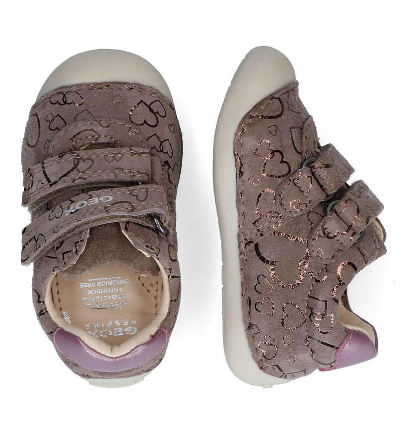 Geox Tutim Chausures pour bébé en Rose pour filles (317610) - pour semelles orthopédiques