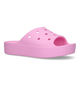 Crocs Classic Platform Roze Slippers voor dames (322211)