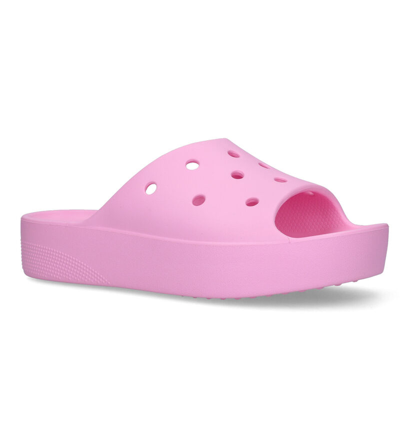 Crocs Classic Platform Roze Slippers voor dames (322211)