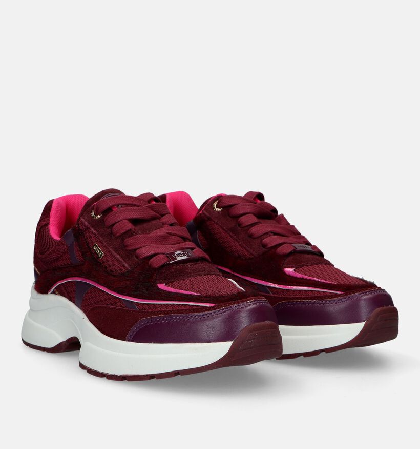 Mexx Moala Bordeaux Sneakers voor dames (328108) - geschikt voor steunzolen