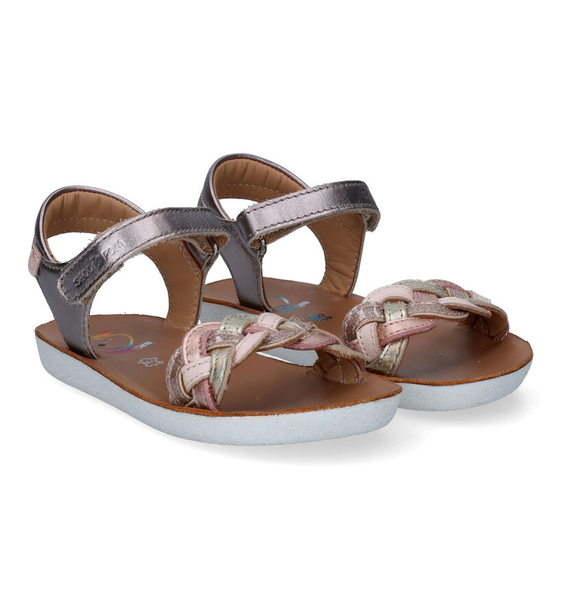 Shoo Pom Goa Wowo Zilveren Sandalen in leer (288597)